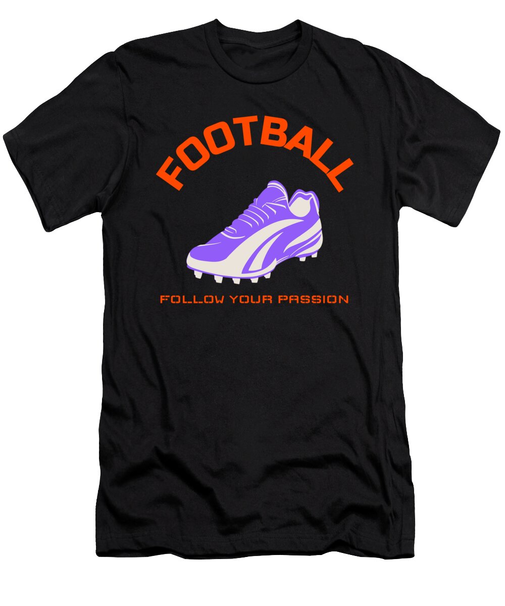 6 American Football Planet Vintage Rugby Ball Martin Perzul T-Shirt