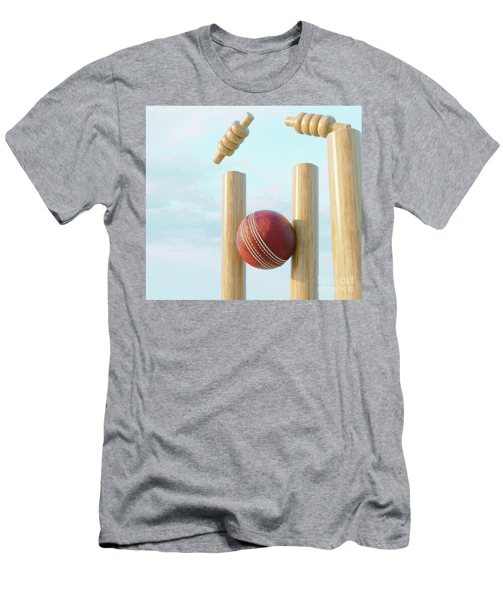 6 Cricket Wicket Stumps Allan Swart T-Shirt