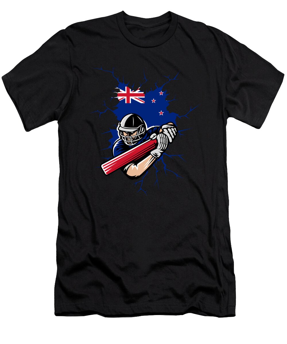 6 New Zealand Cricket Kit 2019 All Blacks International Fans Gift Martin Hicks T-Shirt