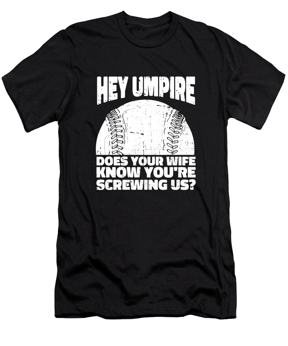 6 Softball Catcher Pitcher Batter Softball Crazy Squirrel T-Shirt
