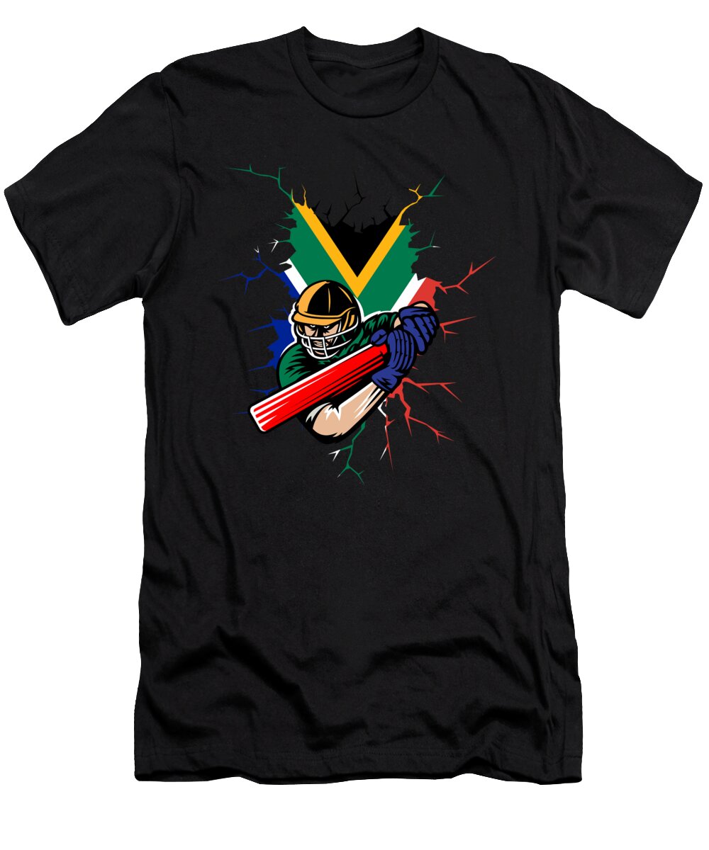 6 South Africa Cricket Kit 2019 South African International Fans Gift Martin Hicks T-Shirt