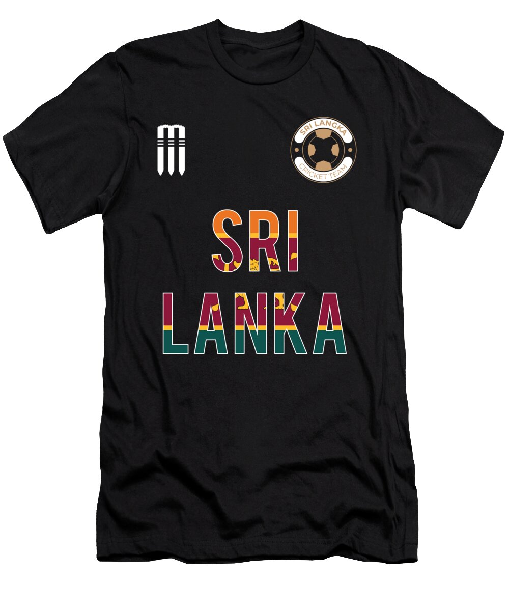 6 Sri Lanka Cricket Kit 2019 Sri Lankan International Fans Gift Martin Hicks T-Shirt