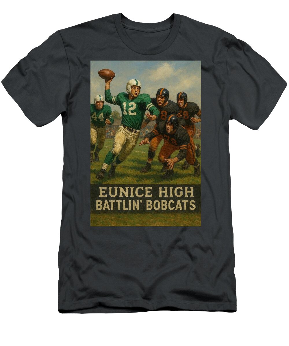 6 Vintage Football Game Scene James Spears T-Shirt