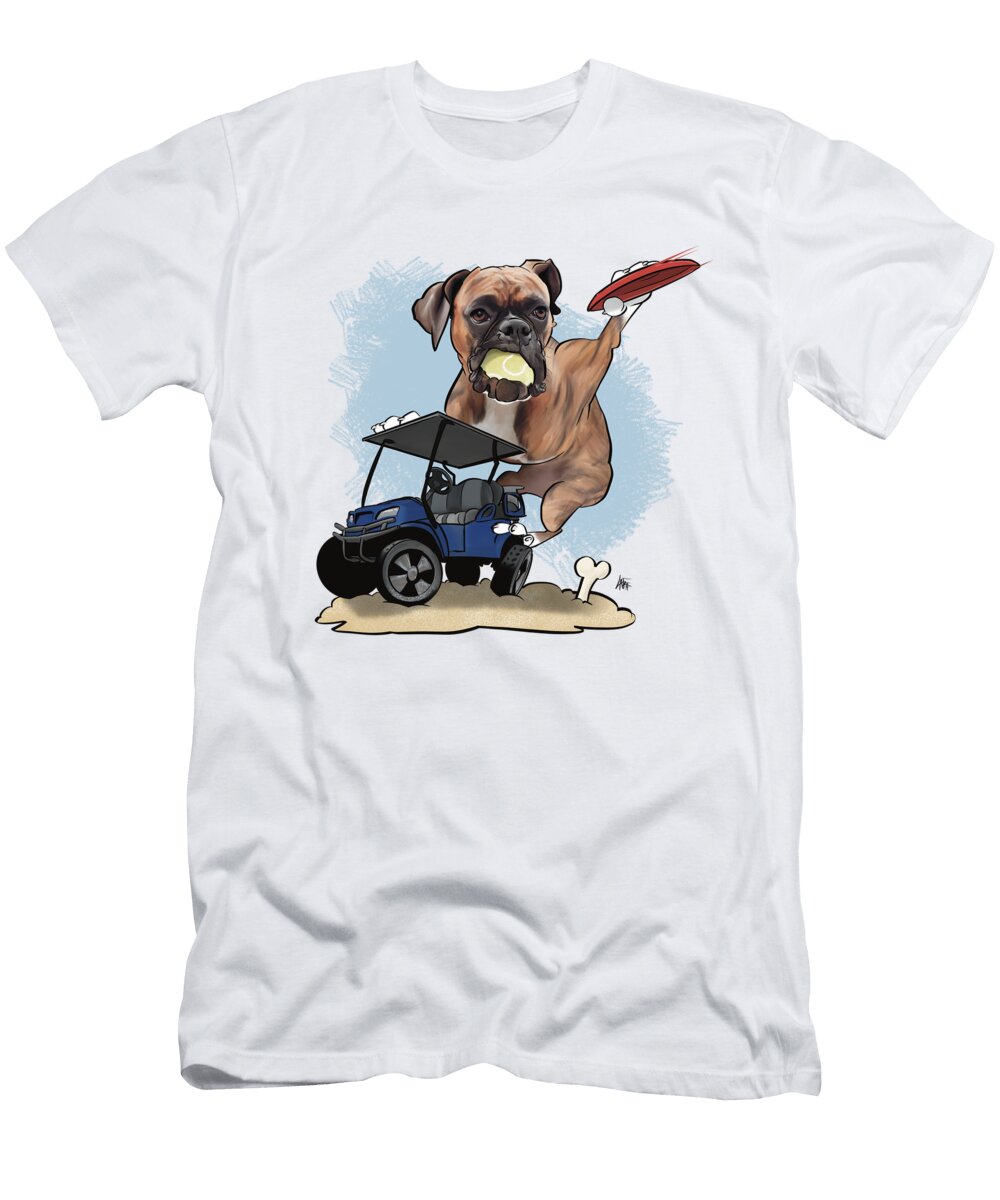 6684 Mahoney Canine Caricatures By John Lafree T-Shirt