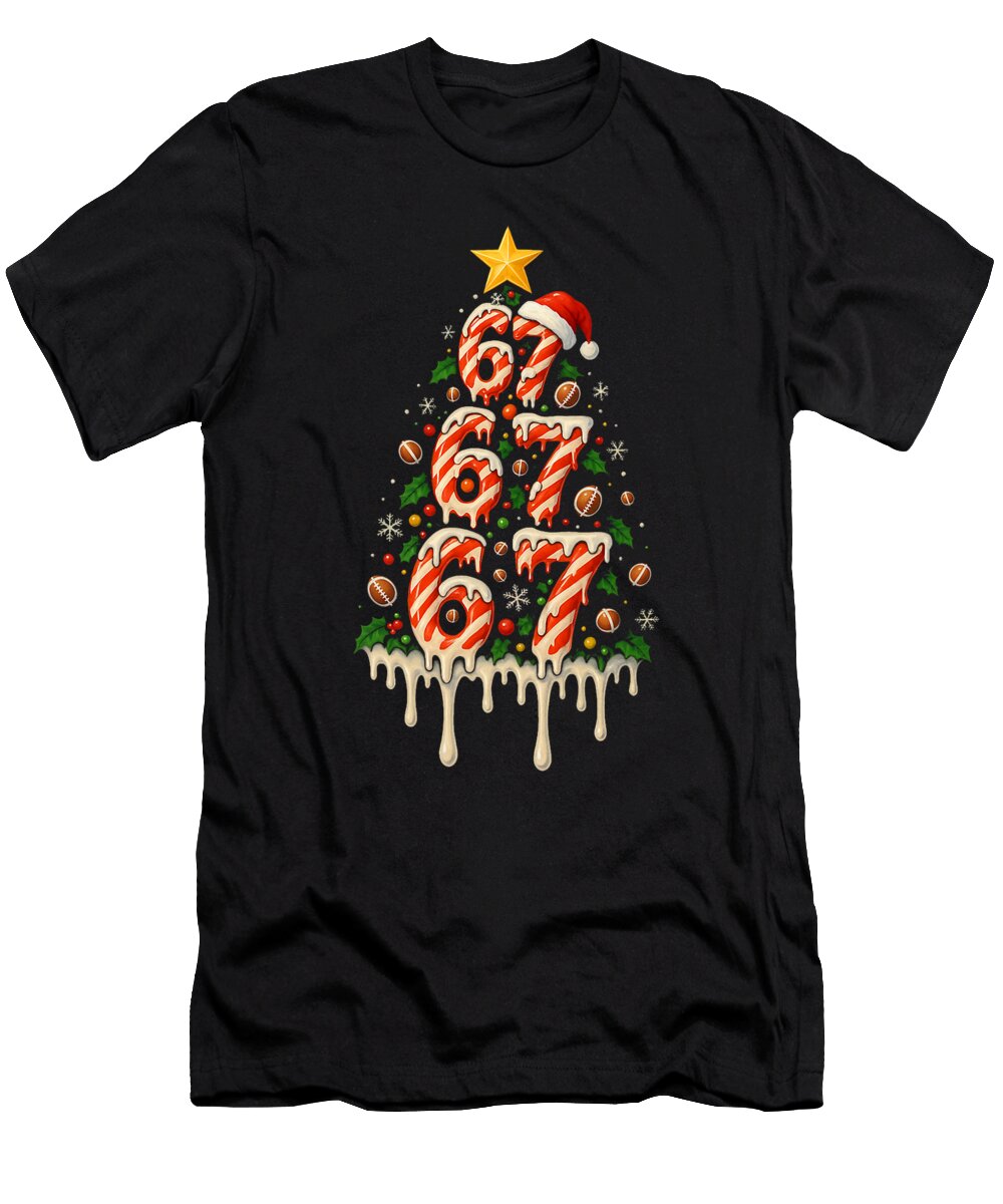 67 Six Seven Dripping Christmas Tree Rugby Studi Alex T-Shirt