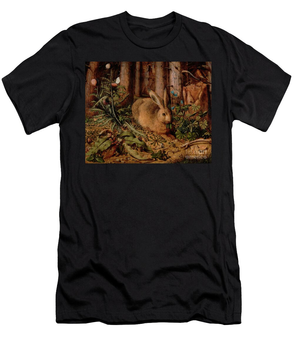 7 a Hare in the Forest Hans Hoffmann T-Shirt