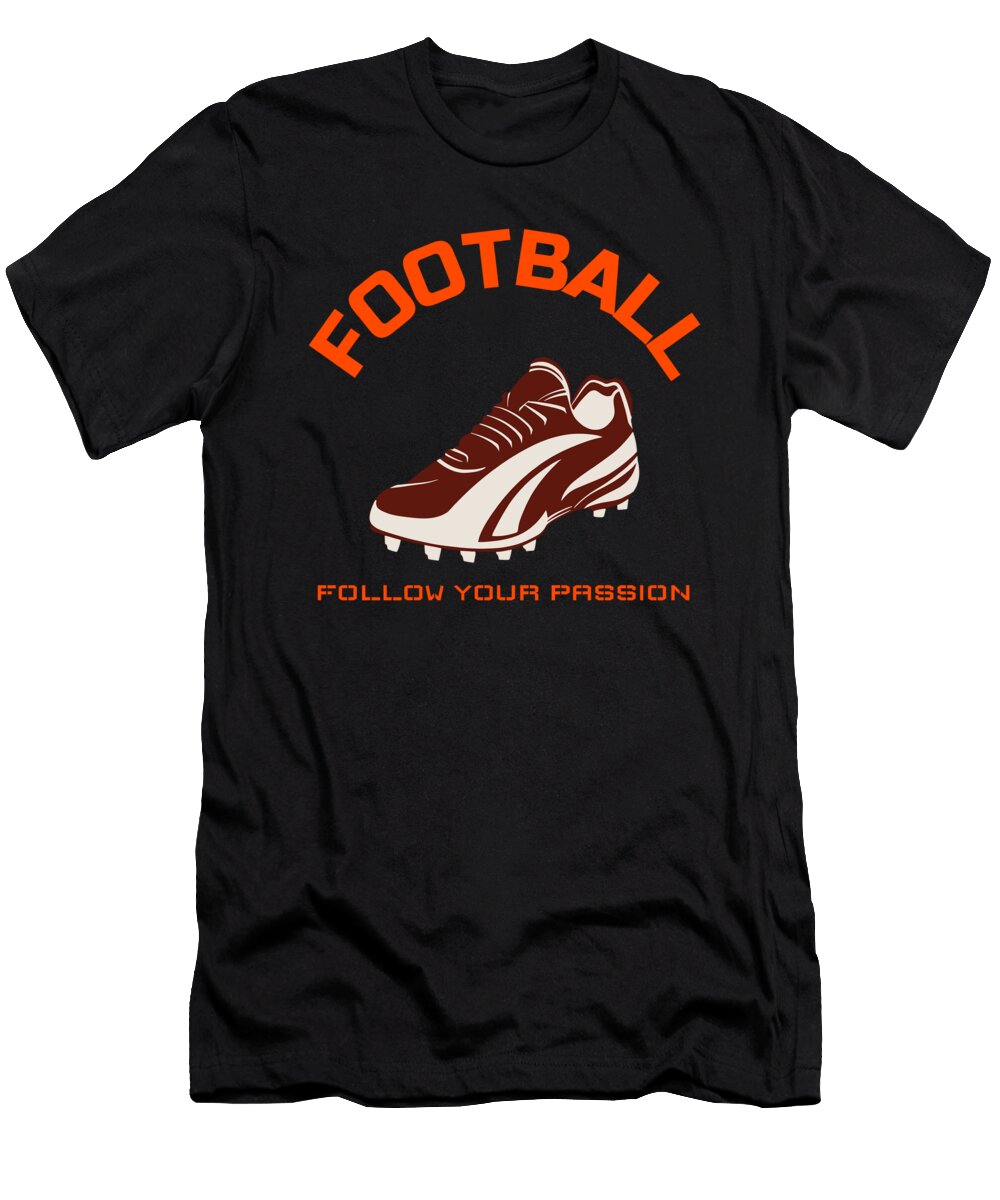 7 American Football Planet Vintage Rugby Ball Martin Perzul T-Shirt