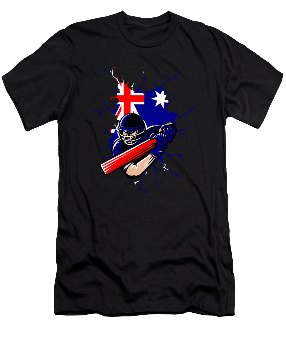 7 Australia Cricket Kit 2019 Australian International Fans Gift Martin Hicks T-Shirt