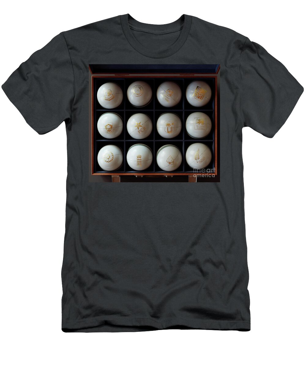 7 Cricket Balls in Display Box Allan Swart T-Shirt