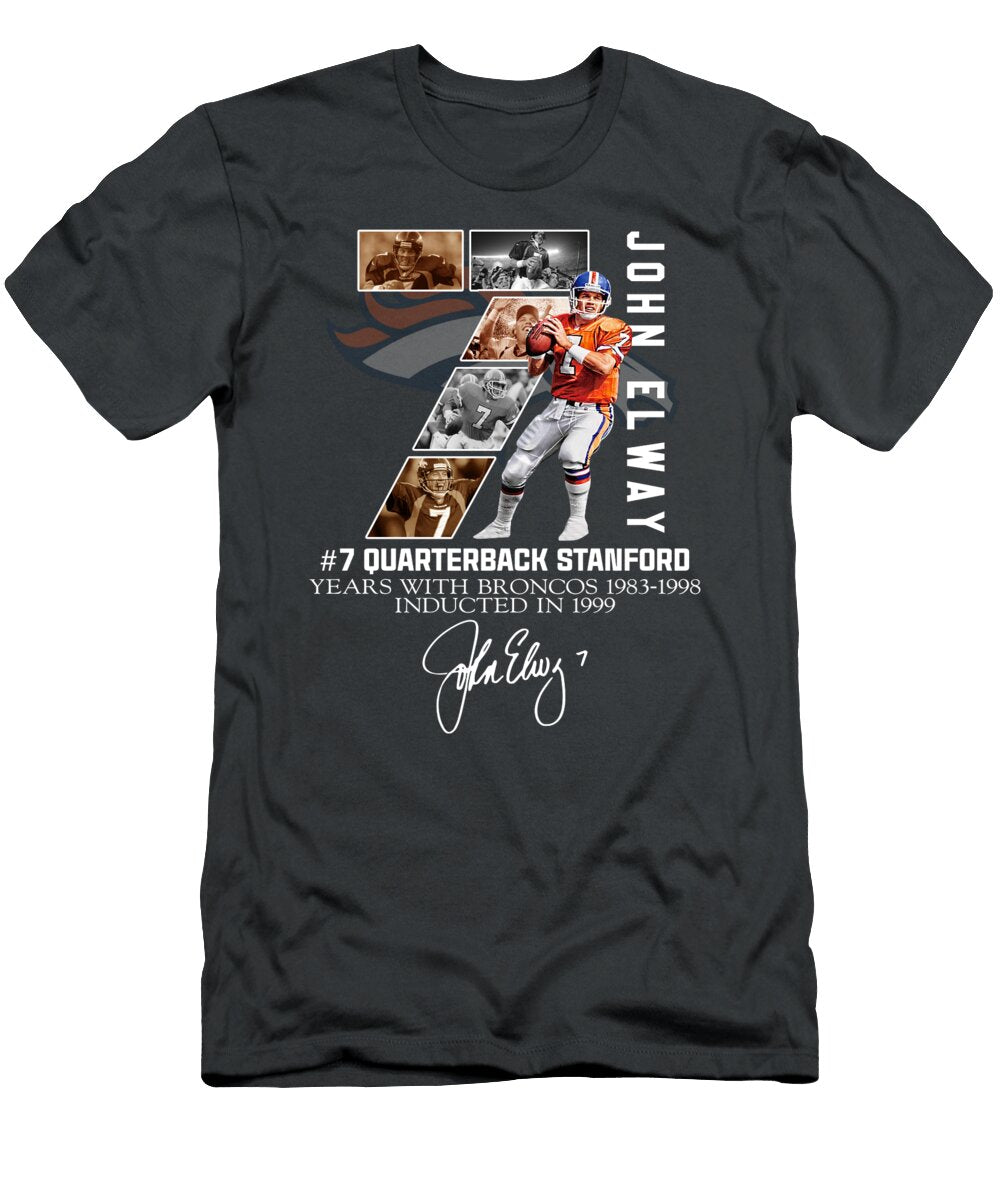 7 John Elway Quarterback Stanford Years with Broncos 19831998recovered Best Jeric Plackett T-Shirt