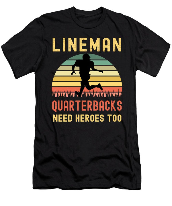 7 Lineman Because Quarterbacks Need Heroes Abhishek Mandal T-Shirt