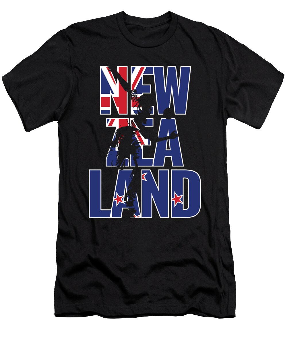 7 New Zealand Cricket Kit 2019 All Blacks International Fans Gift Martin Hicks T-Shirt