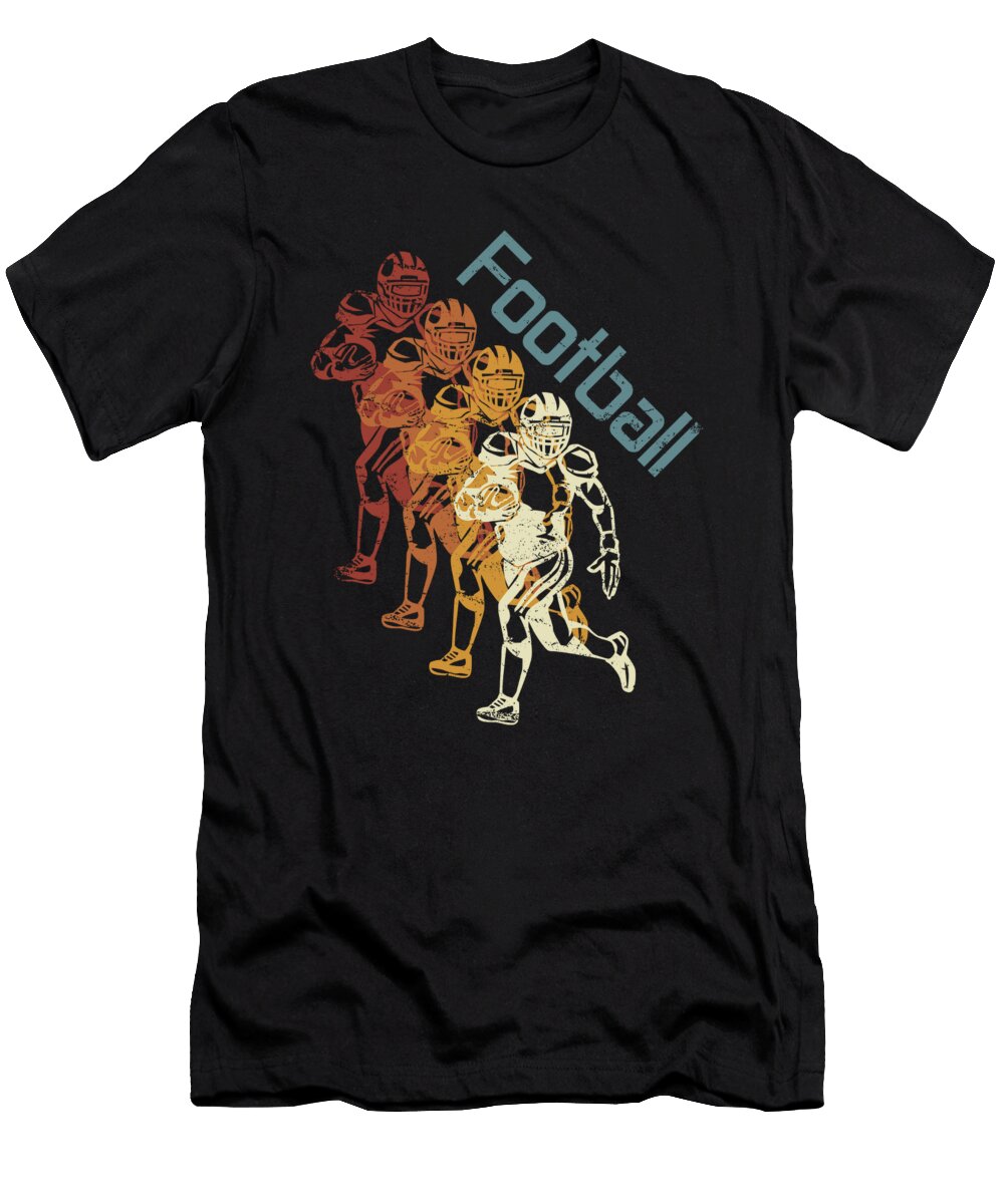 7 Retro Vintage Football Quarterback Greenoptix T-Shirt