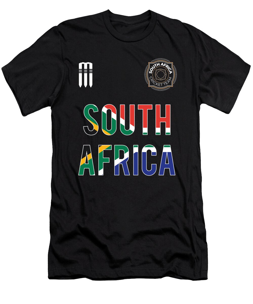 7 South Africa Cricket Kit 2019 South African International Fans Gift Martin Hicks T-Shirt
