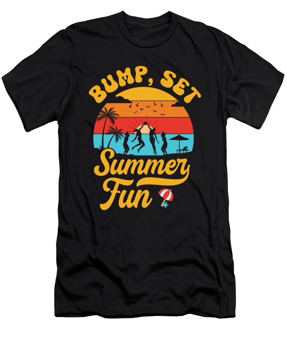 7 Volleyball Tropical Summer Sport Volleyball Players Toms Store T-Shirt