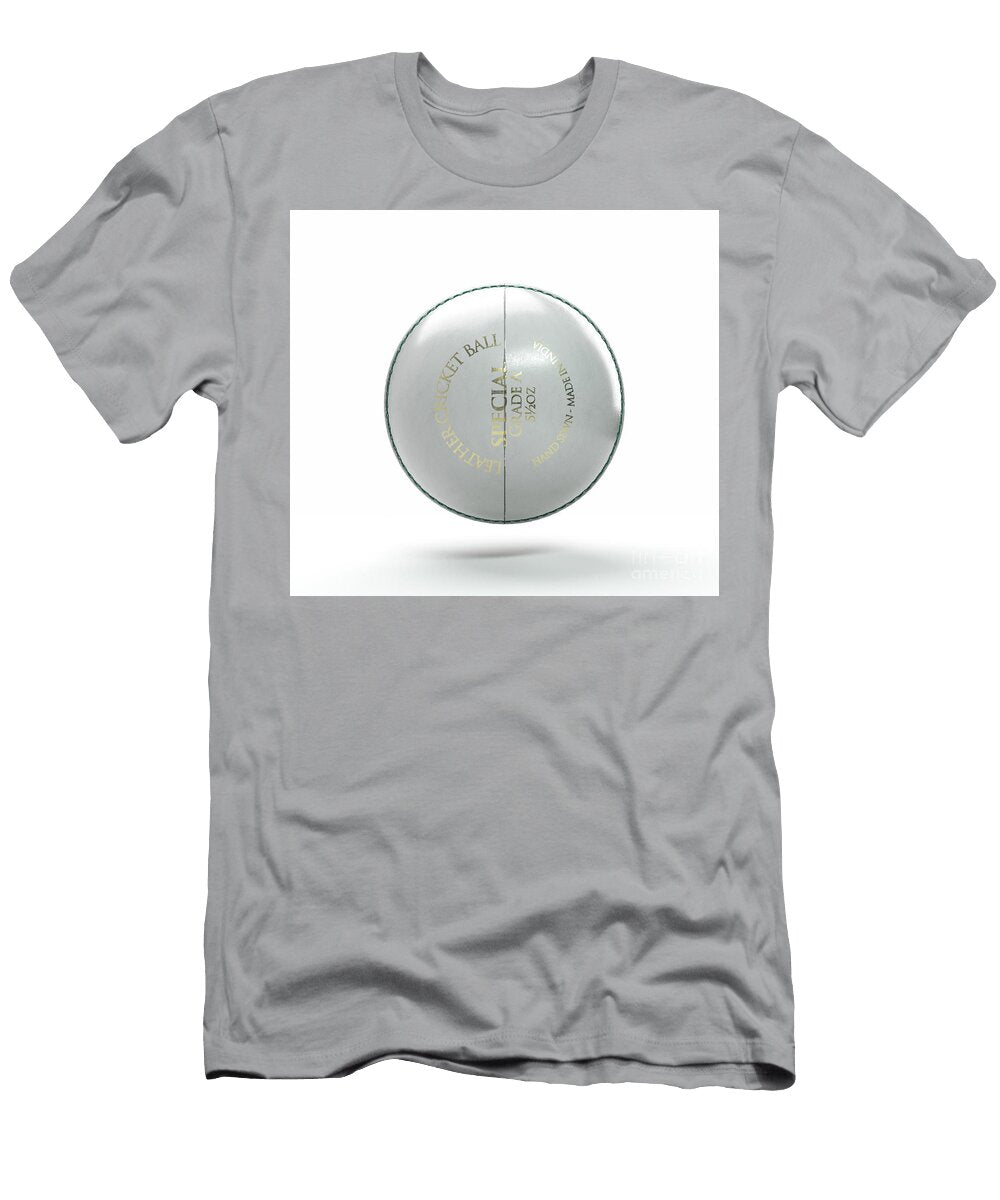 7 White Cricket Ball Allan Swart T-Shirt