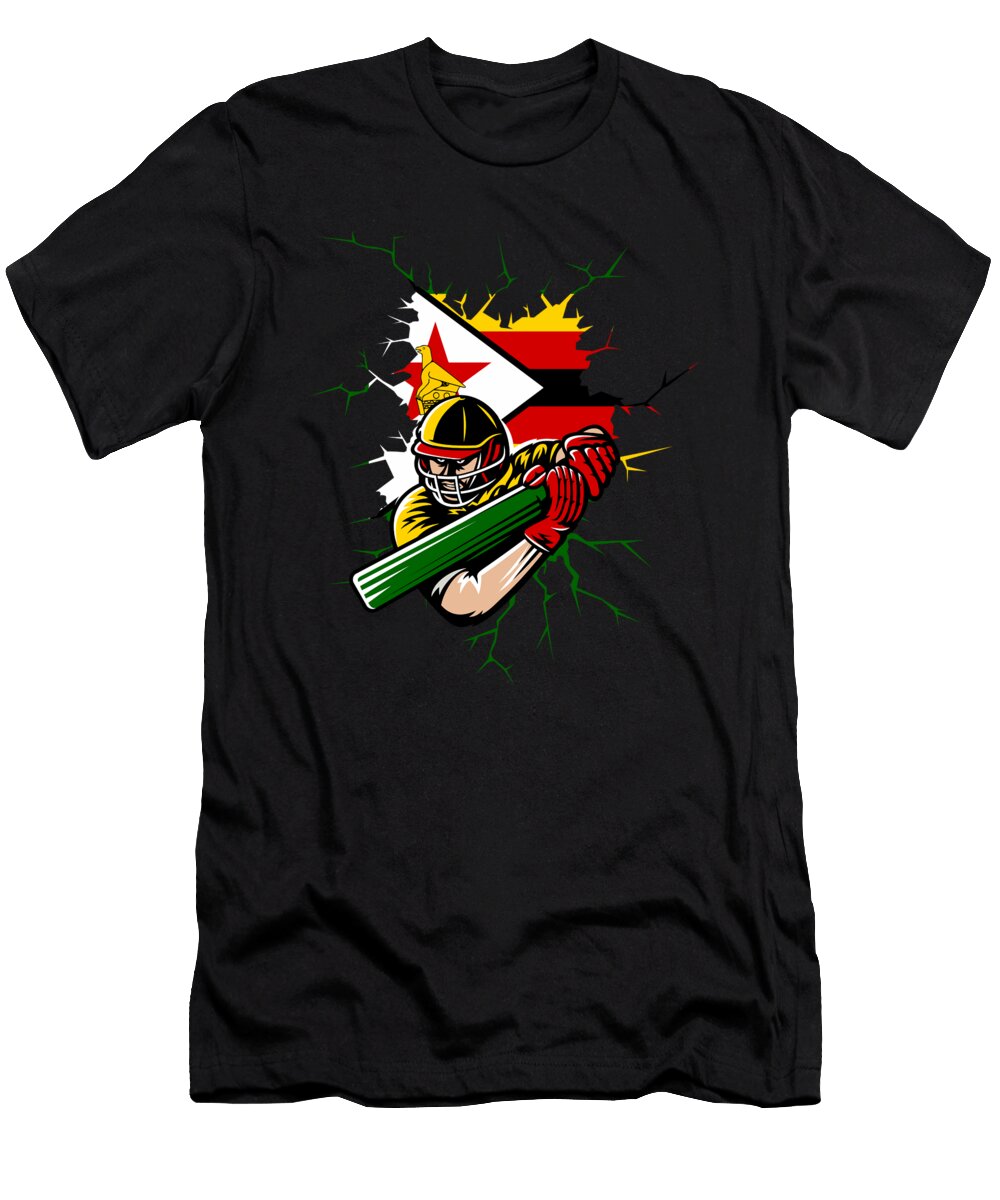 7 Zimbabwe Cricket Kit 2019 Zimbabwean International Fans Gift Martin Hicks T-Shirt