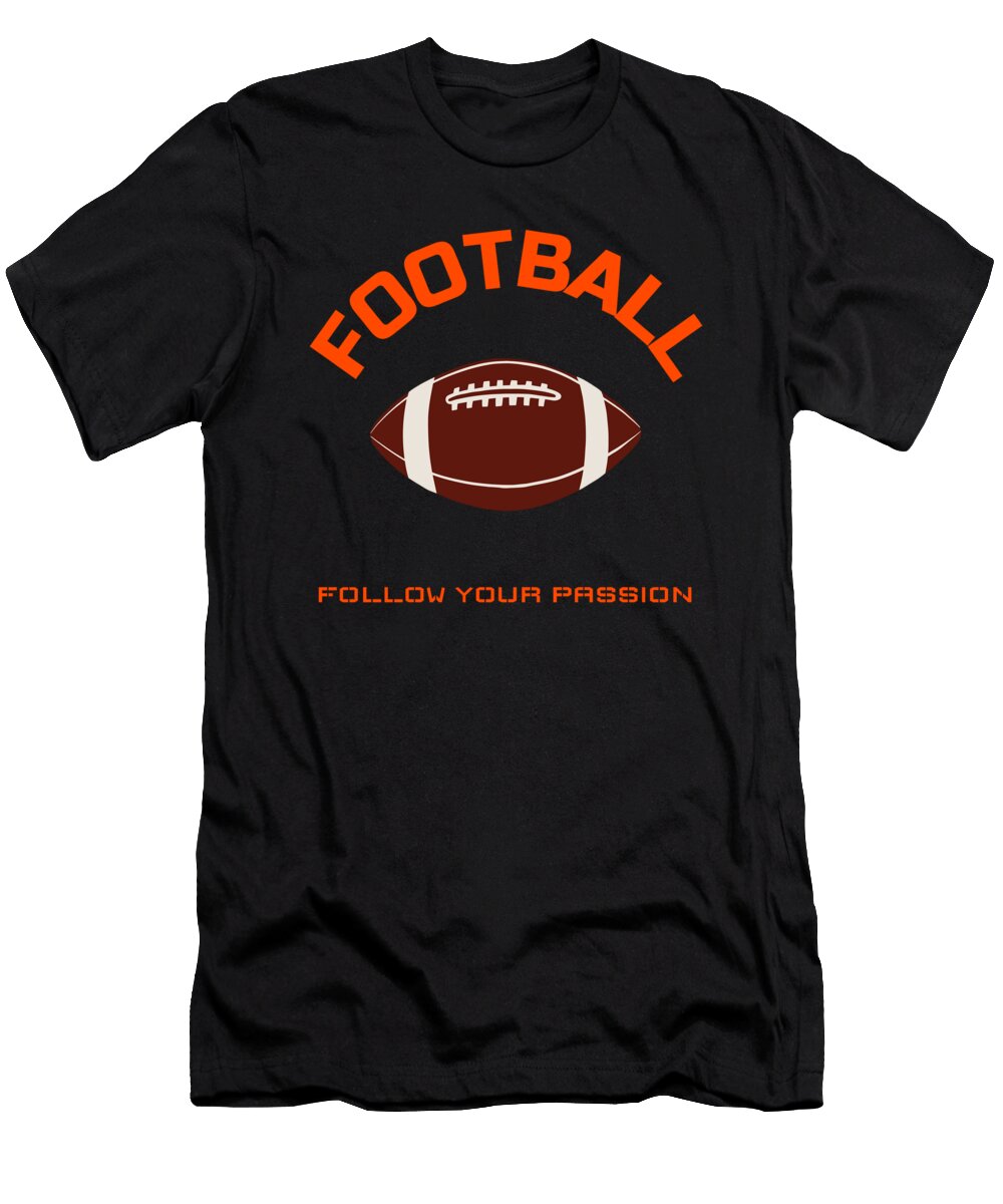 8 American Football Planet Vintage Rugby Ball Martin Perzul T-Shirt