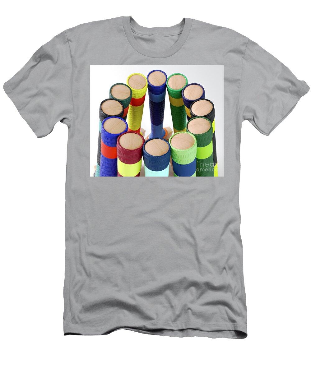 8 Circular Array of Cricket Bats Allan Swart T-Shirt