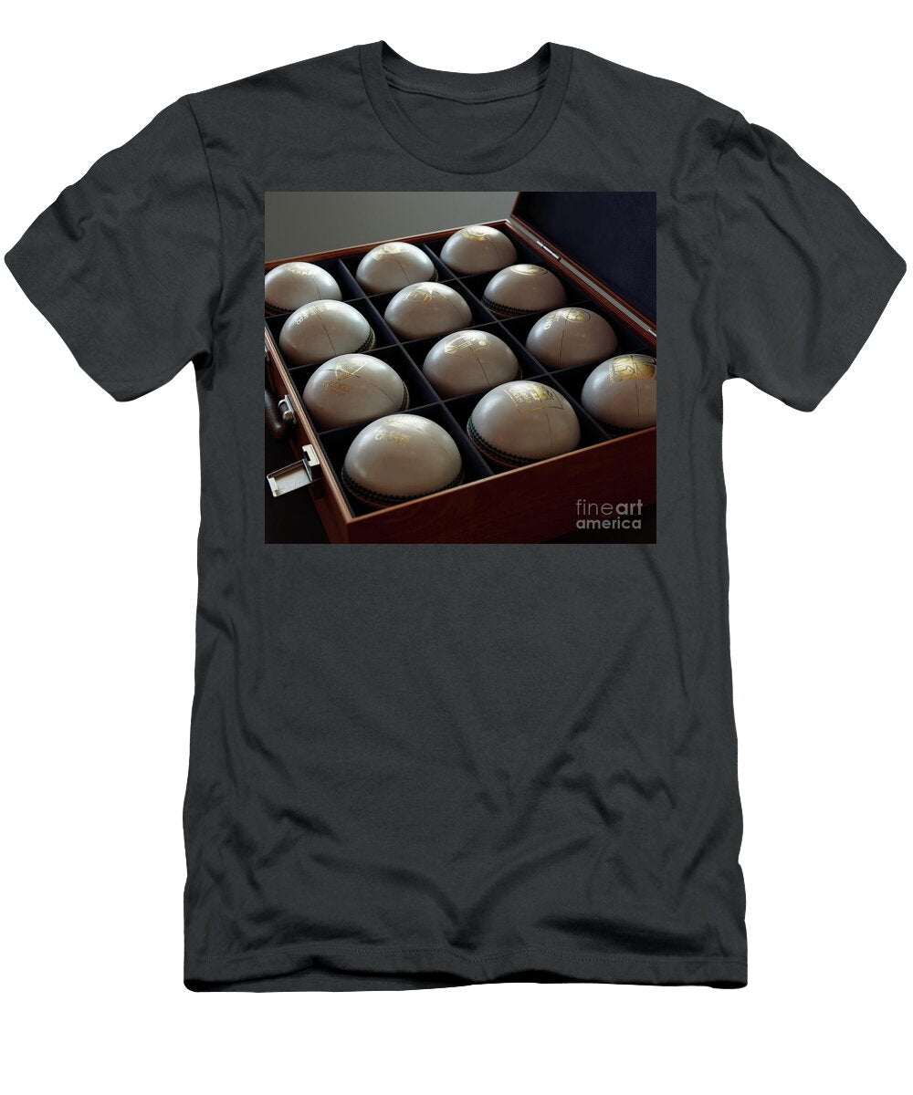 8 Cricket Balls in Display Box Allan Swart T-Shirt