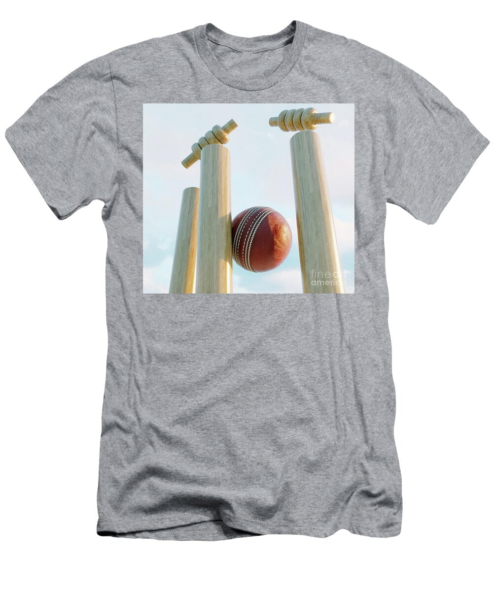 8 Cricket Wicket Stumps Allan Swart T-Shirt