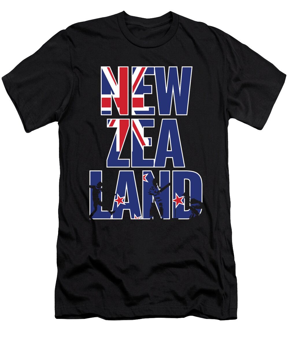 8 New Zealand Cricket Kit 2019 All Blacks International Fans Gift Martin Hicks T-Shirt