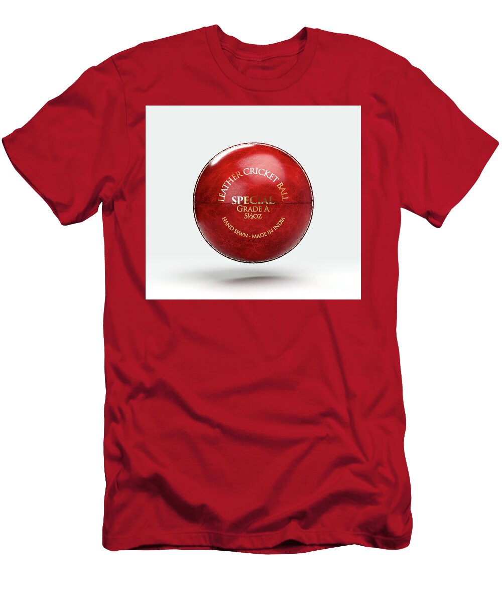 8 Red Cricket Ball Allan Swart T-Shirt