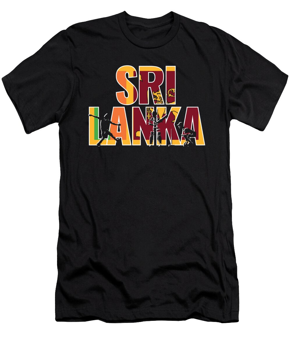 8 Sri Lanka Cricket Kit 2019 Sri Lankan International Fans Gift Martin Hicks T-Shirt