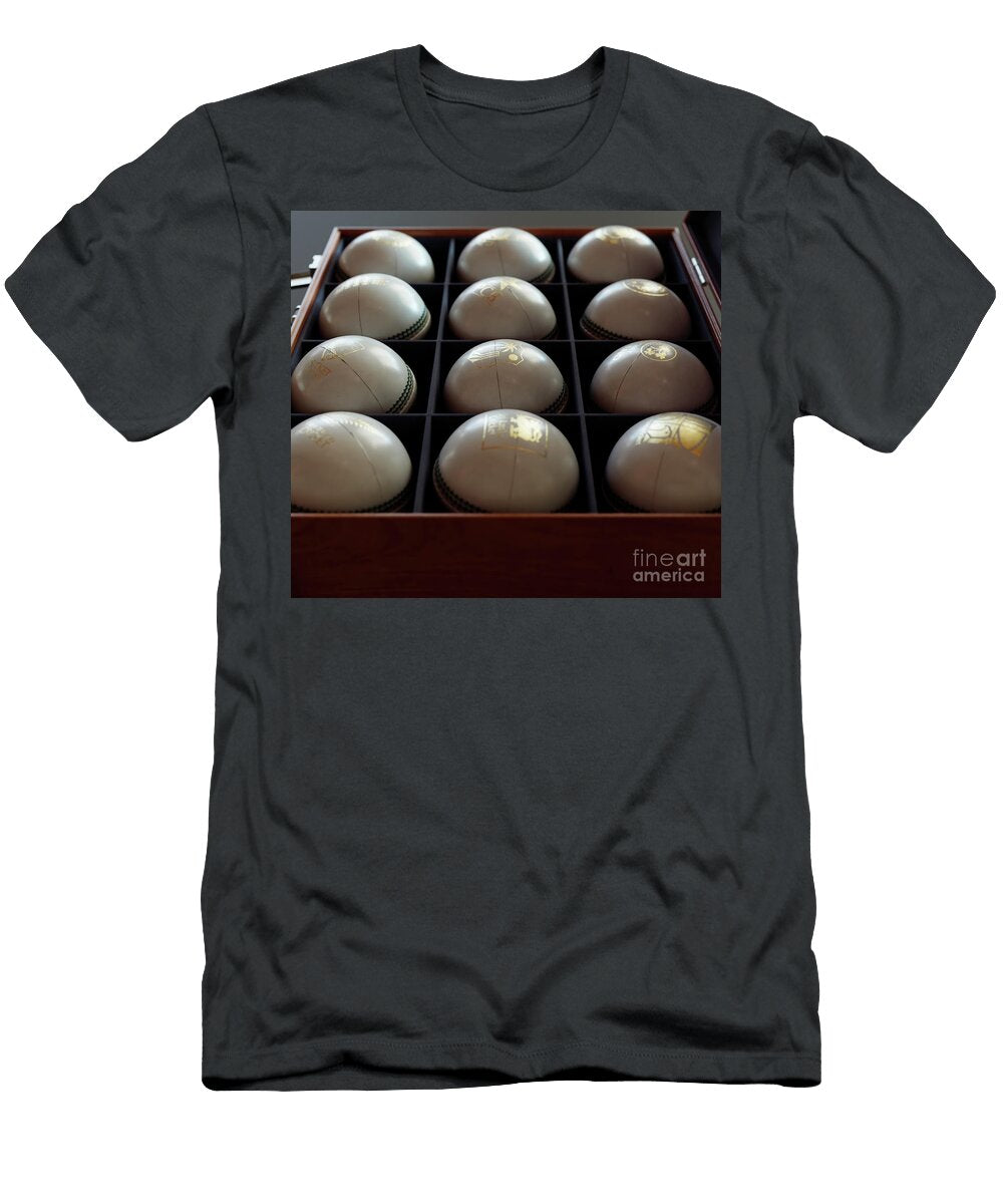 9 Cricket Balls in Display Box Allan Swart T-Shirt