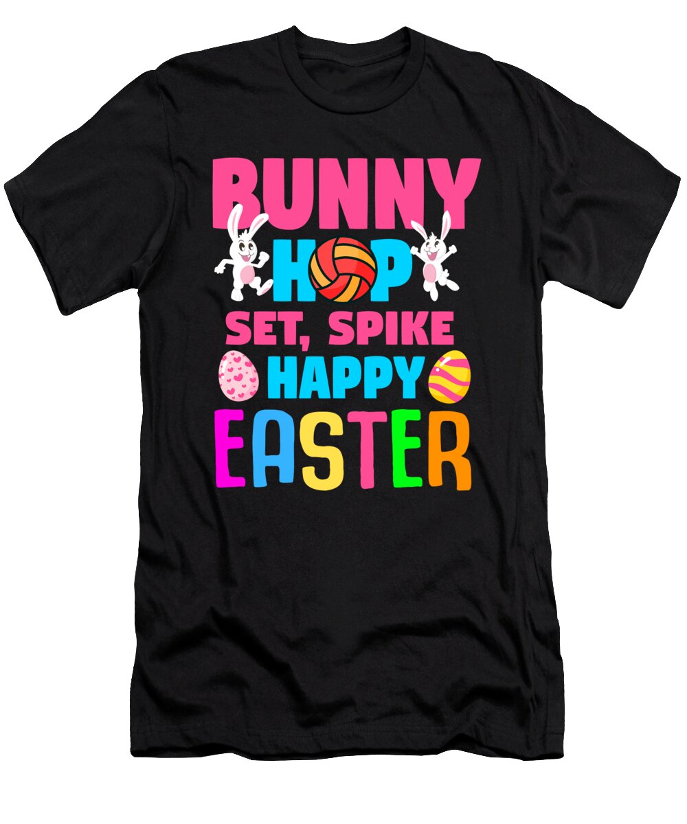 9 Easter Volleyball Bunny Holiday Rabbit Sport Toms Store T-Shirt