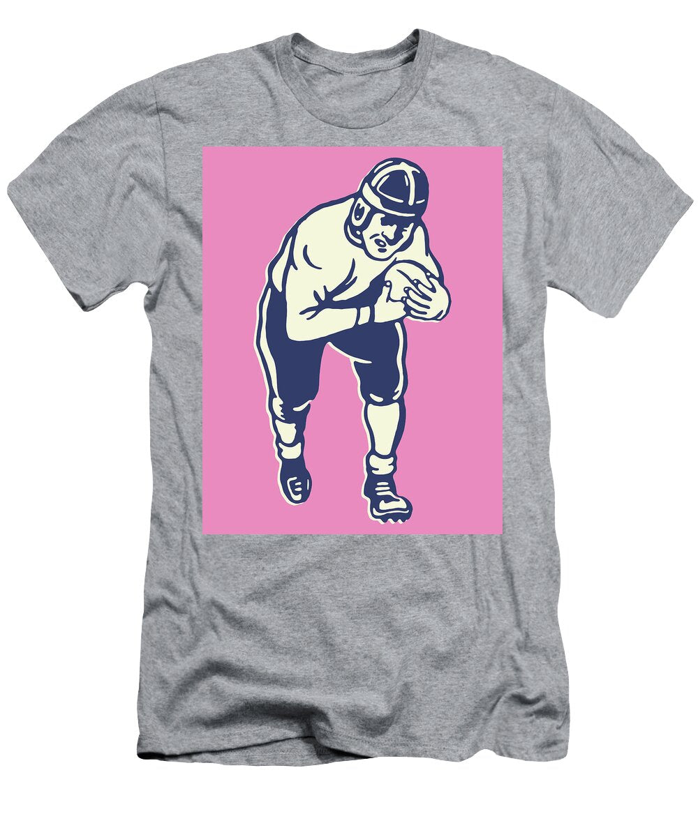 9 Football Player Running with Ball Csa Images T-Shirt