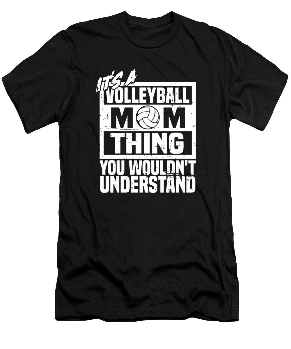 9 Volleyball Vball Beach Volleyball Mom Crazy Squirrel T-Shirt