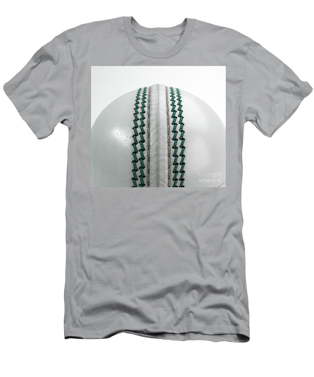 9 White Cricket Ball Allan Swart T-Shirt