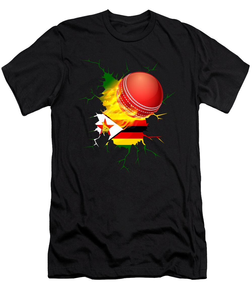 9 Zimbabwe Cricket Kit 2019 Zimbabwean International Fans Gift Martin Hicks T-Shirt