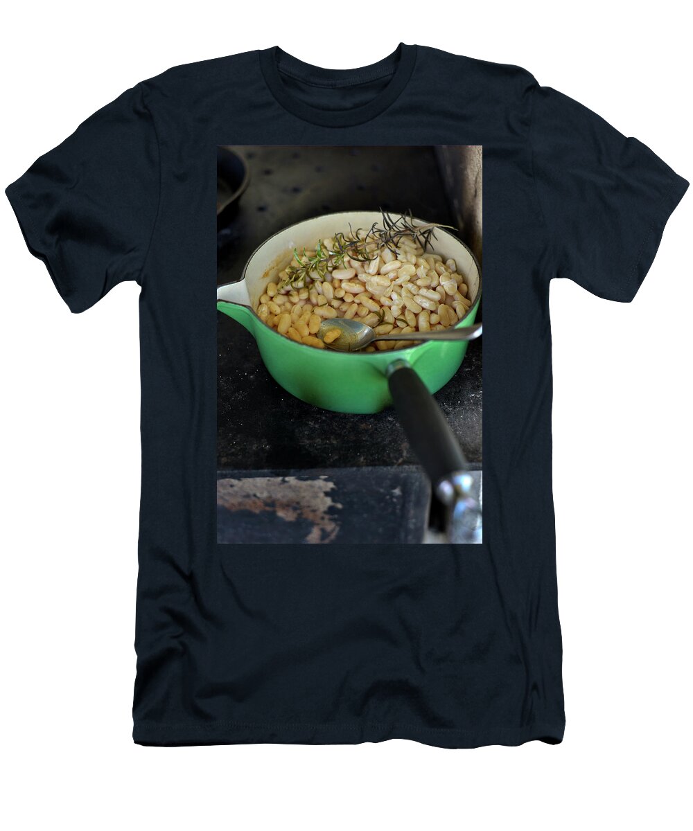 A Pan of Beans with Rosemary on a Hot Plate Roger Stowell T-Shirt