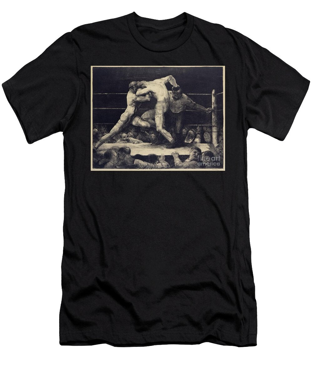 A Stag At Sharkeys Litho George Wesley Bellows T-Shirt