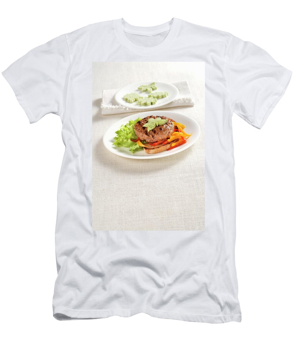 A Veal Burger on Toast with Herb Butter Franco Pizzochero T-Shirt
