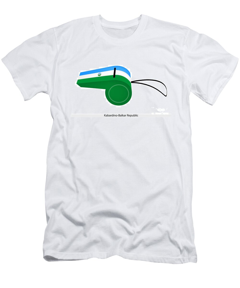 A Whistle of the Kabardino Balkar Republic Flag Iam Nee T-Shirt