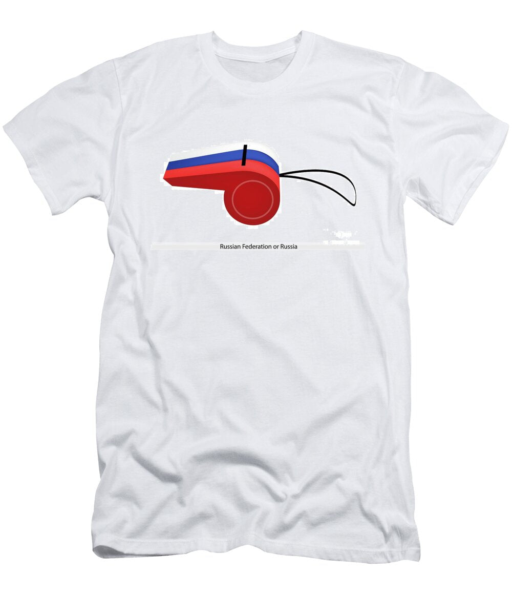 A Whistle of the Russian Federation Flag Iam Nee T-Shirt