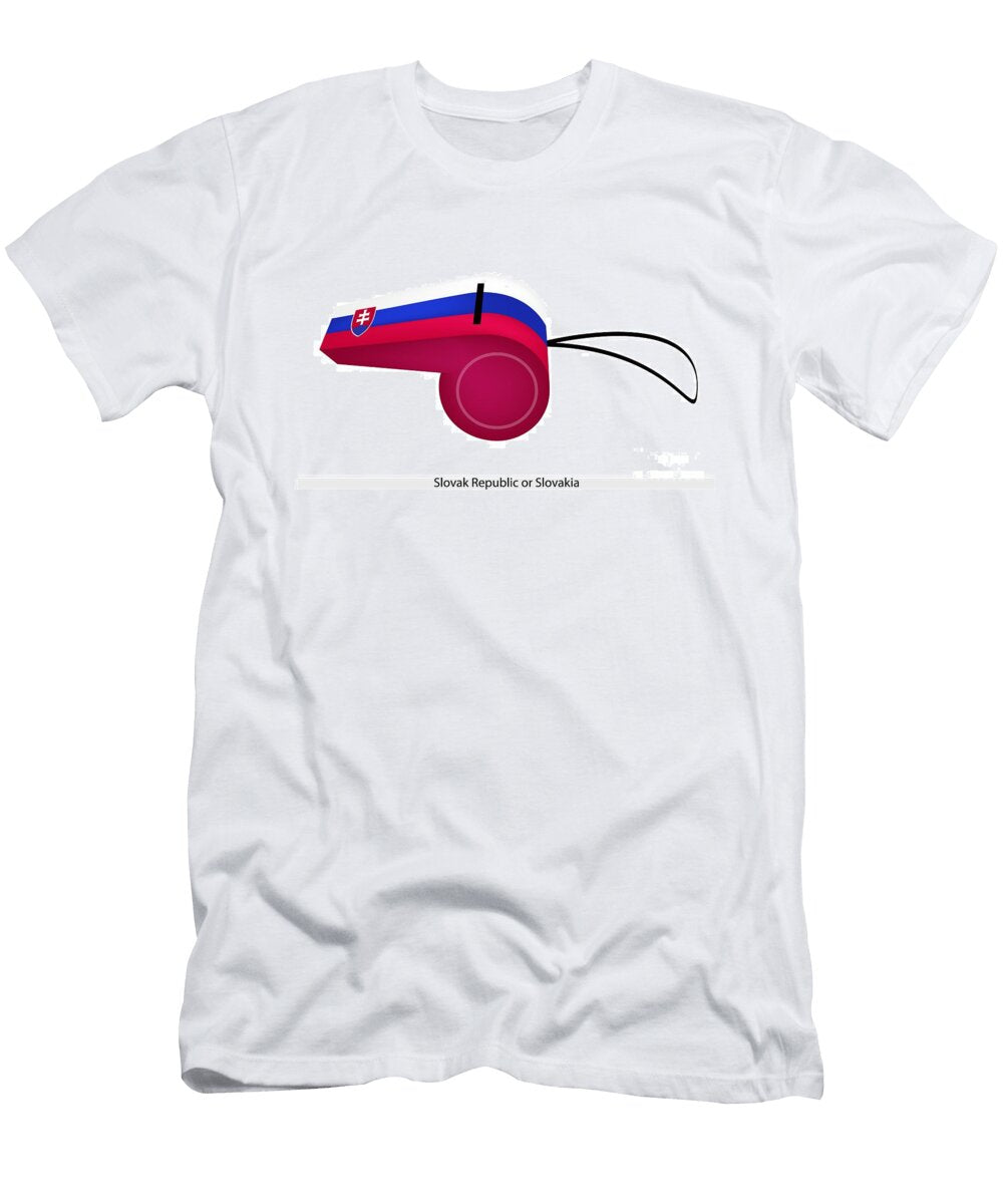 A Whistle of the Slovak Republic Flag Iam Nee T-Shirt