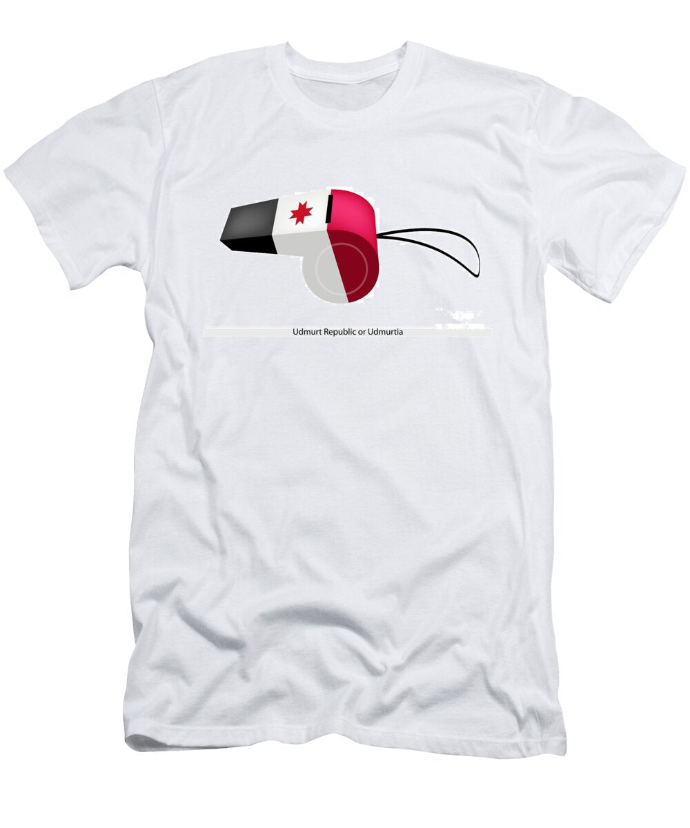 A Whistle of the Udmurt Republic Flag Iam Nee T-Shirt