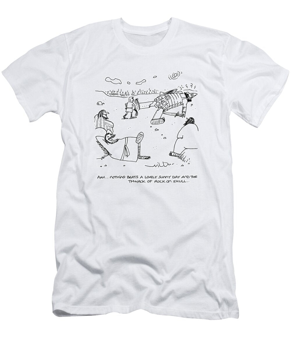 Aah Nothing Beats a Lovely Sunny Day and the Thwack Wilbur Dawbarn No Index T-Shirt