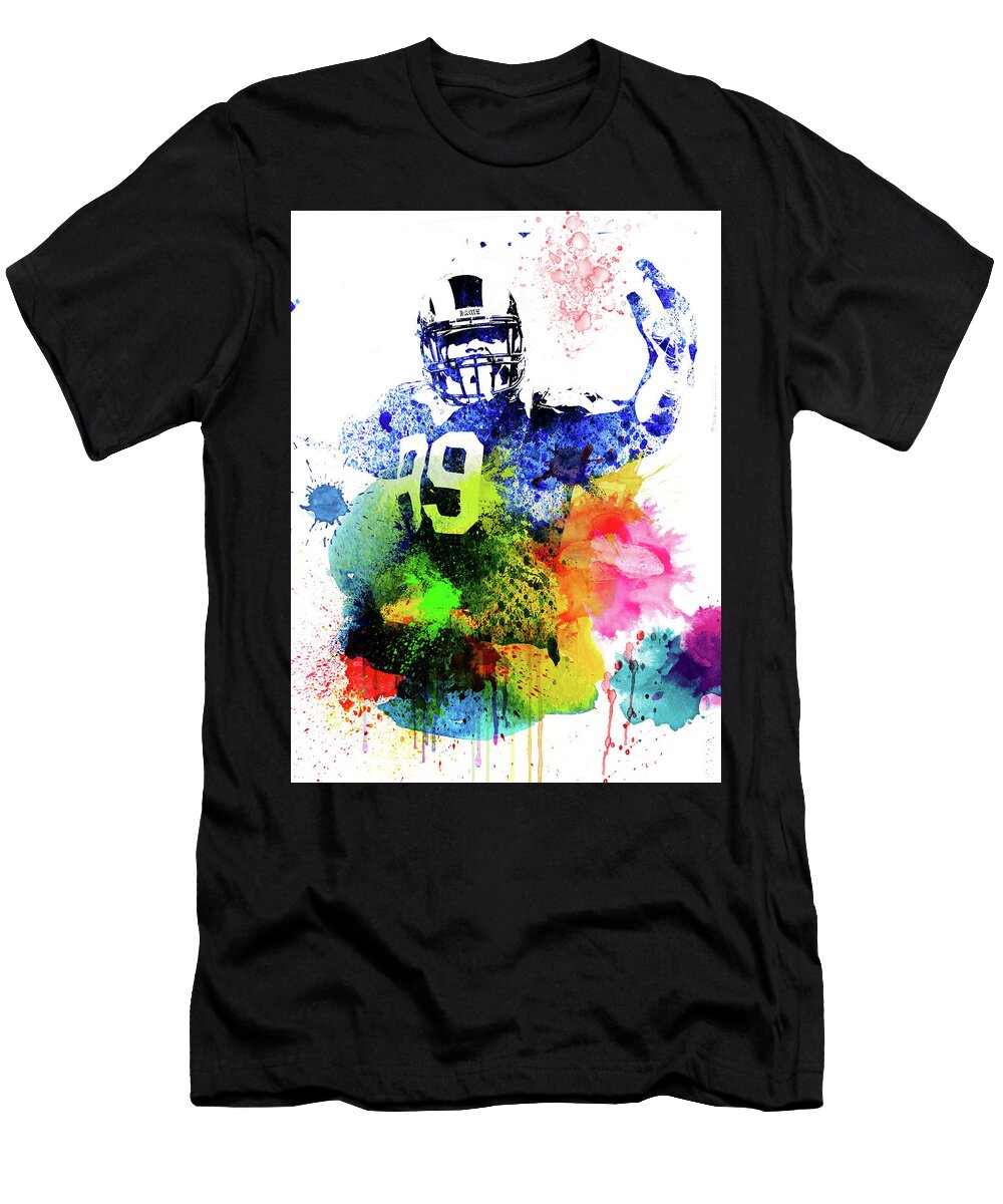 Aaron Donald Watercolor I Naxart Studio T-Shirt