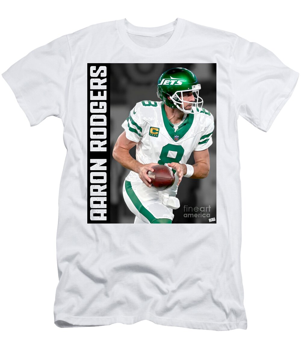 Aaron Rodgers New York Jets 1 Robert Williams T-Shirt