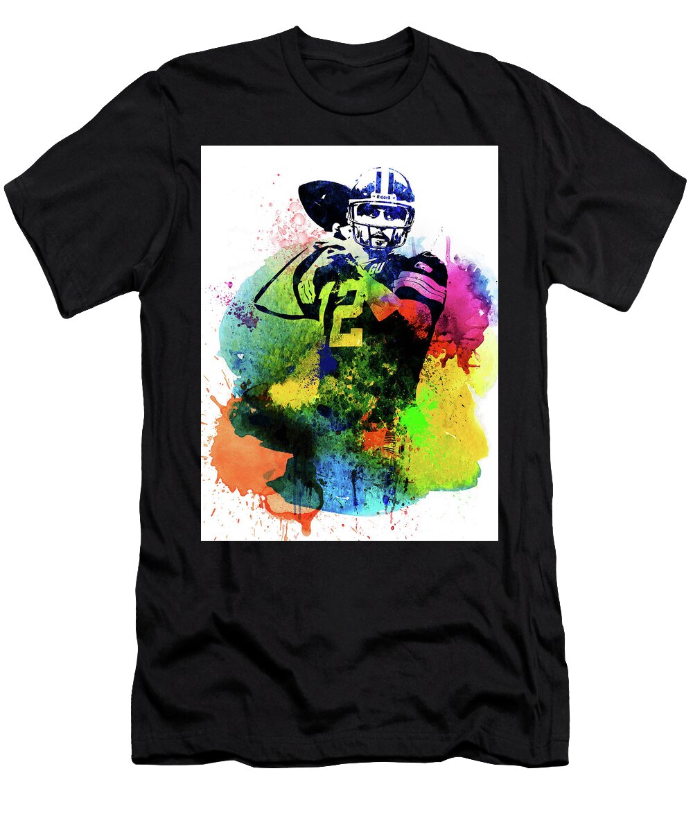 Aaron Rodgers Watercolor I Naxart Studio T-Shirt