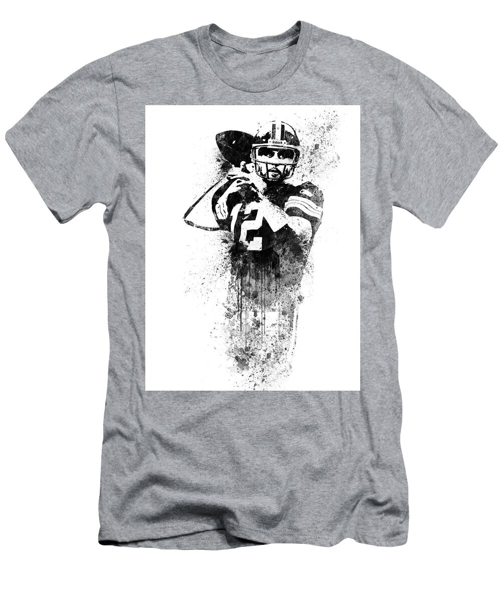 Aaron Rodgers Watercolor Naxart Studio T-Shirt