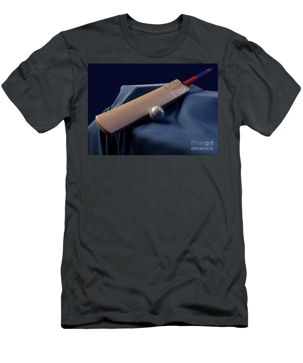 Afghanistan Cricket Ball Bat and Fabric Allan Swart T-Shirt