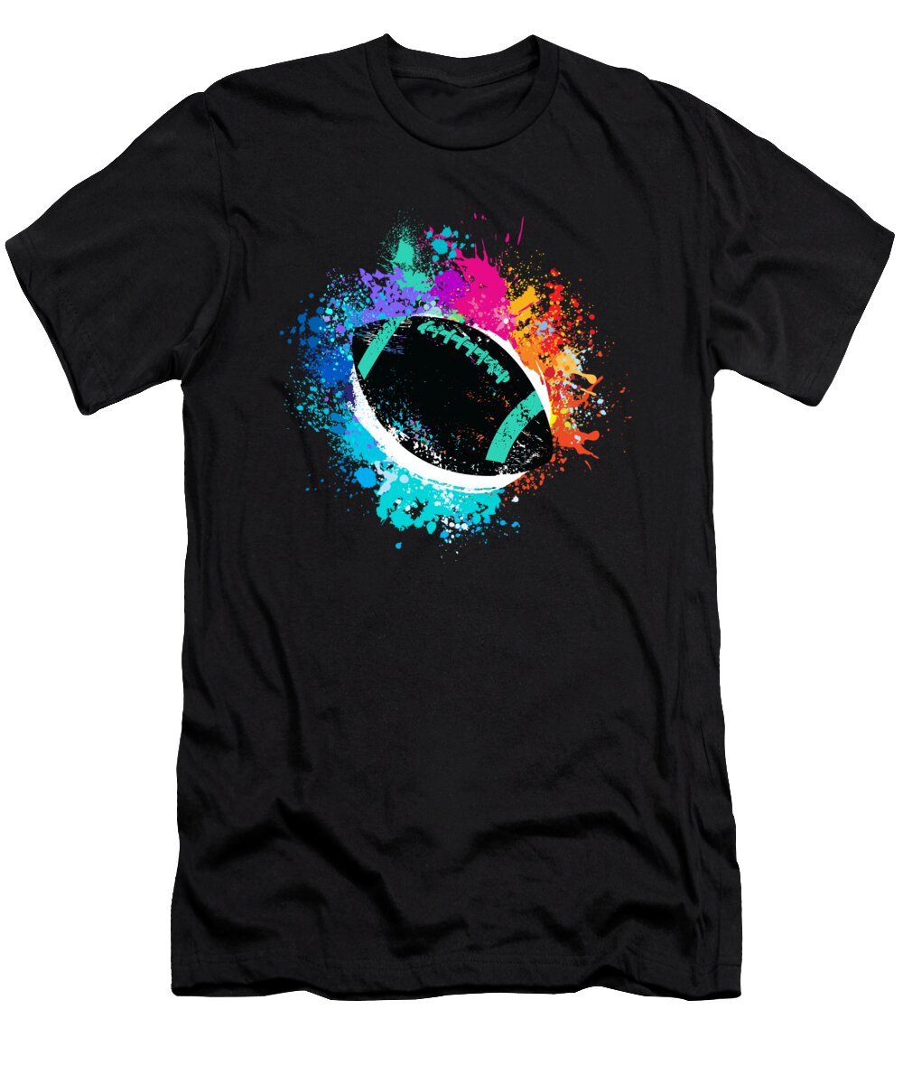 American Football Ball Sports Moon T-Shirt