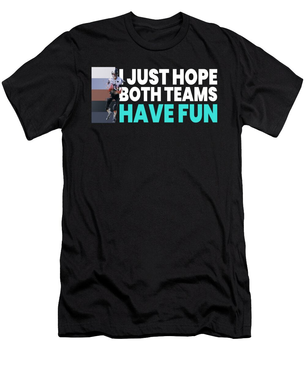 American Football Both Teams Sports Moon T-Shirt