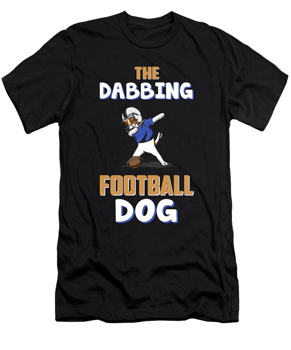 American Football Dabbing Dog Game Funny Gift Idea Tshirtconcepts Marvin Poppe T-Shirt